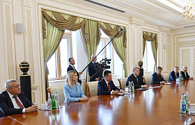 Губернатор Астраханской области встретился с президентом Азербайджана в Баку